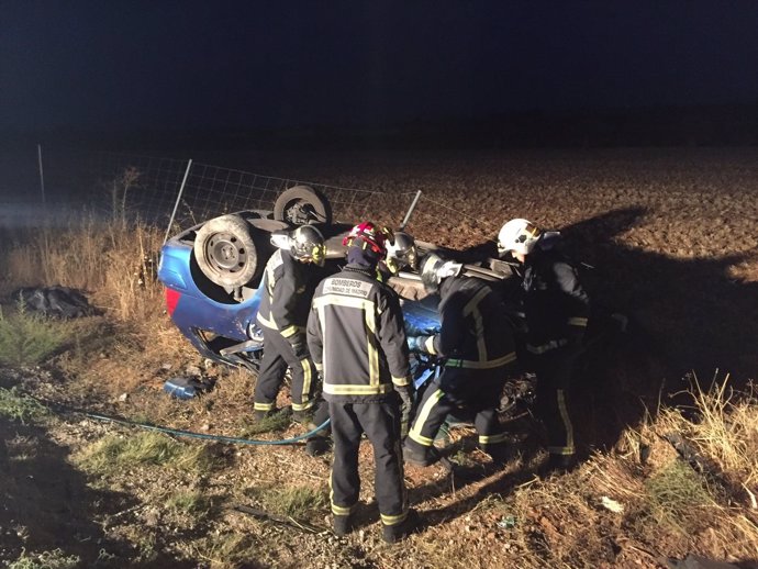 Vehículo implicado en el accidente de Campo Real