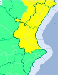 Lluvias de hasta 20 l/m2 en una hora en Valencia y Castellón