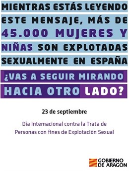 Cartel del I Plan de Formación sobre Trata y Prostitución