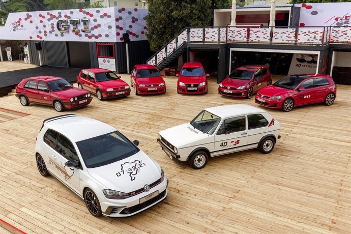 Siete generaciones del Golf GTI