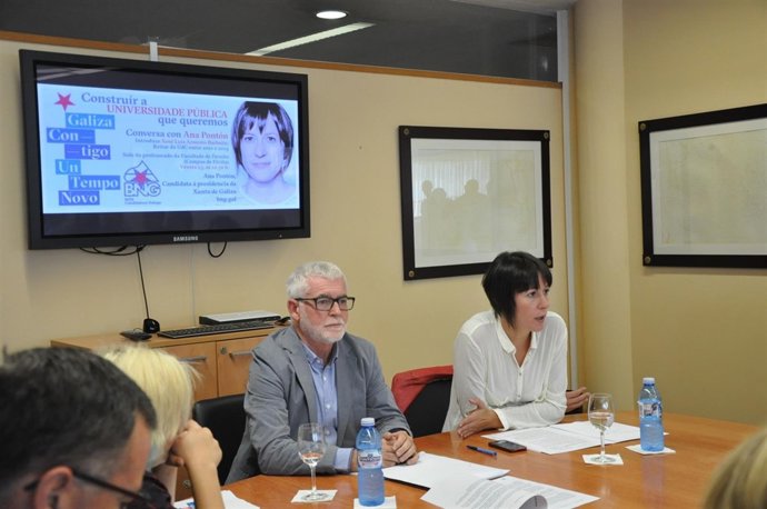 Fotos E Audios Do Acto Da Candidata Do BNG, Ana Pontón Na Universidade Da Coruña