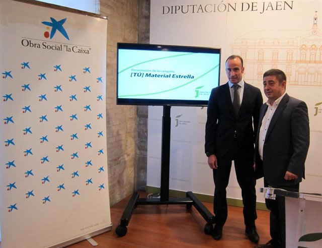 Serrano y Reyes en la presentación del programa '[Tú] Material Estrella'.