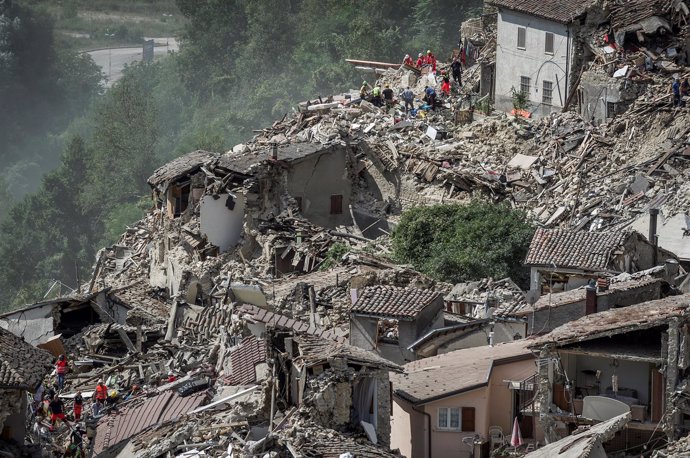 Terremoto en Italia, en Pescara del Tronto