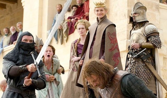 La muerte de Ned Stark en la 1ª temporada de Juego de tronos