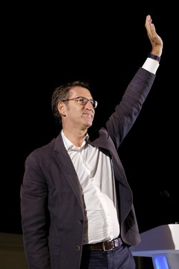 Alberto Núñez Feijóo, candidato del PP a la reelección 