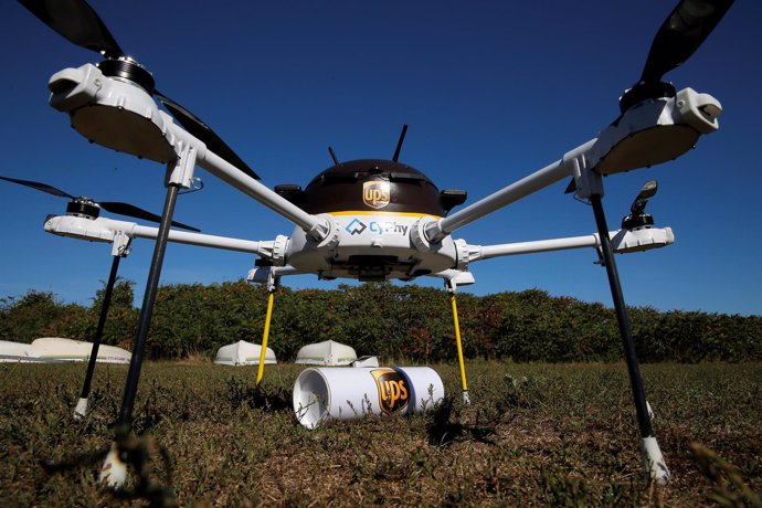 Un dron de la compañía UPS