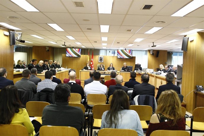 Interior de la sala de la Audiencia Provincial del juicio por el Madrid Arena