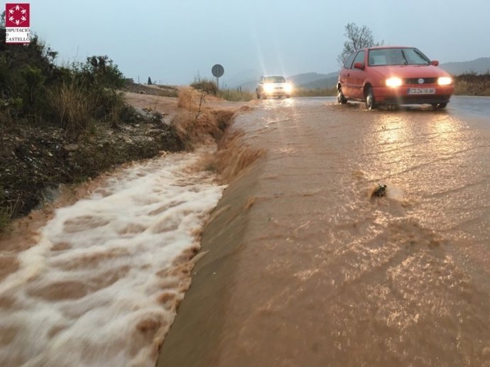 Lluvias en la zona Adzaneta Maestrat. 