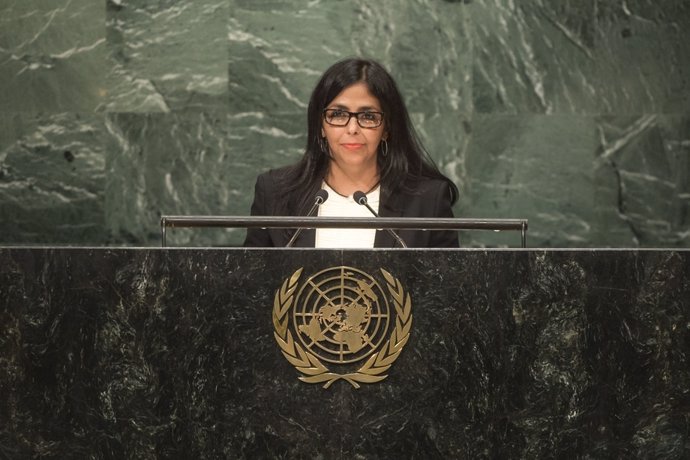 Delcy Rodríguez en la Asamblea General de la ONU