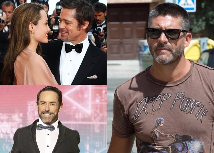 Angelina Jolie y Brad Pitt, Jesús Manuel y Toño Sanchís/ Getty y Europa Press