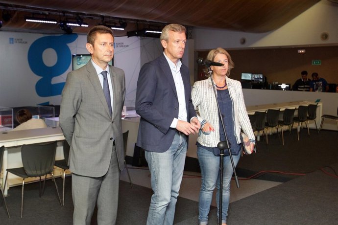 El vicepresidente de la Xunta, Alfonso Rueda, visita Centro de Difusión de Datos