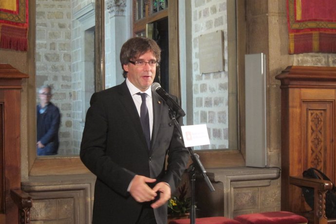 El presidente de la Generalitat, Carles Puigdemont