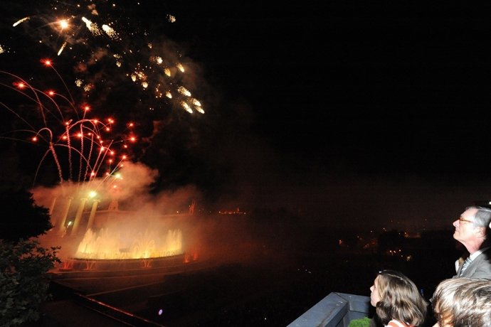 Piromusical de la Mercè del año 2011 con el alcalde X. Trias