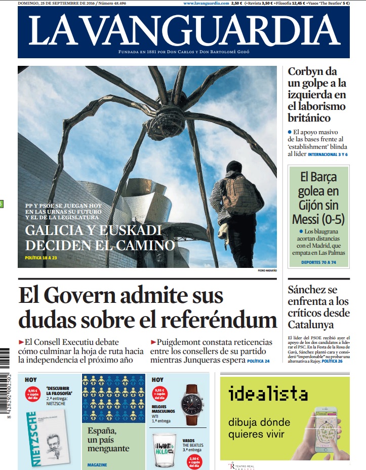 LA VANGUARDIA 25 septiembre