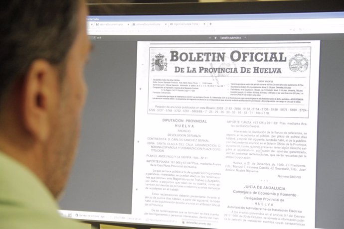 Digitalización del Boletín Oficial de la Provincia de Huelva