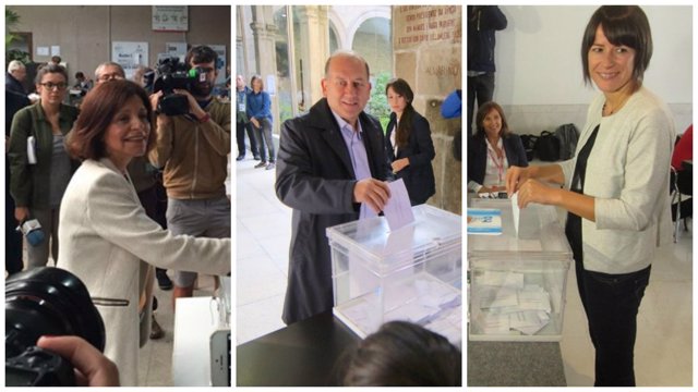 Poíticos gallegos acuden a votar