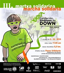 Cartel anunciador de la marcha