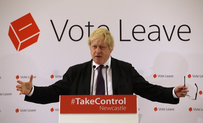El exalcalde de Londres y líder de la campaña del 'Brexit', Boris Johnson