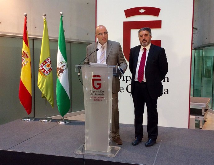 Los diputados provinciales de C's Granada Raúl Fernández y Francisco Rodríguez