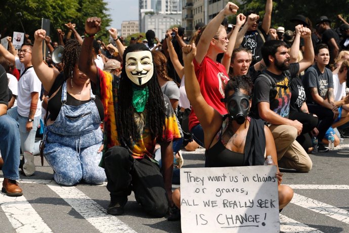 Manifestación en Charlotte