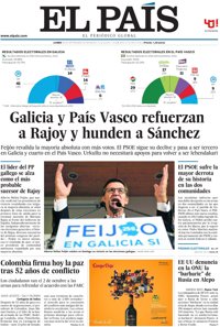 Las portadas de los periódicos de hoy, lunes 26 de septiembre de 2016