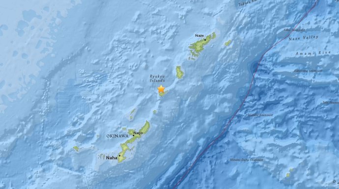 Terremoto de mangitud 5,7 en Okinawa (Japón)