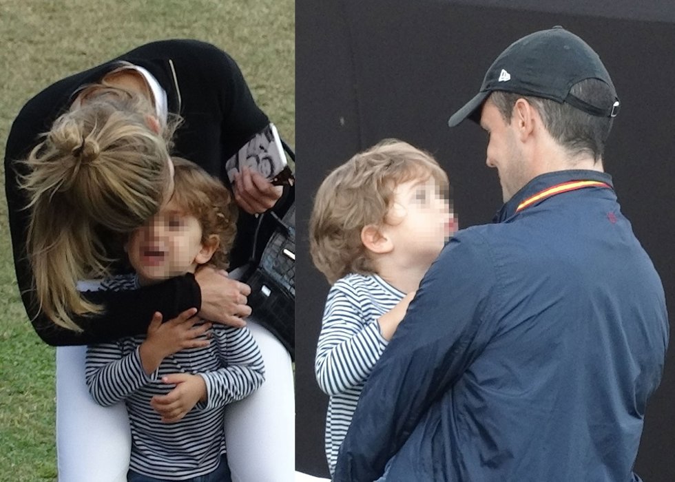 Marta Ortega y Sergio Álvarez con su hijo Amancio/ Ana Isabel Díaz