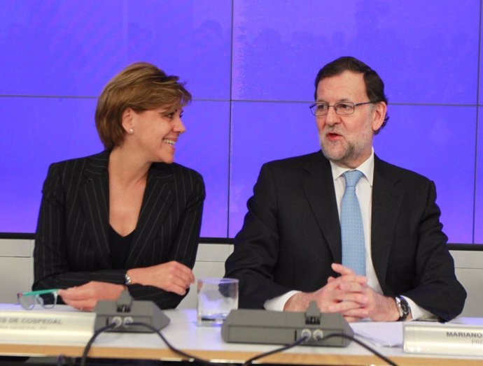 María Dolores de Cospedal y Mariano Rajoy