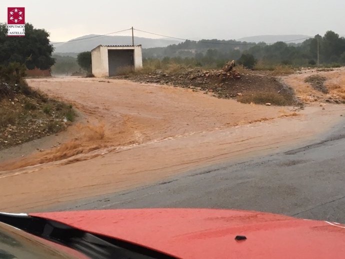 Lluvia en la zona de Atzaneta-Maestrat