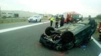 Fallece un hombre de 69 años en un accidente de tráfico en La Puebla de Alfindén