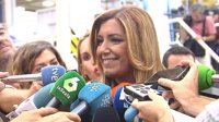 Susana Díaz sobre si optará a la dirección del PSOE: "Estaré donde me pongan mis compañeros, en la cabeza o en la cola"