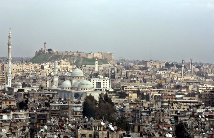 Vista panorámica de Alepo en 2006