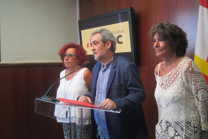 Trini Capdevila, Jordi Coronas y Montserrat Benedí (ERC)