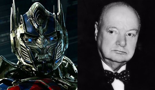 Optimus Prime y Winston Churchill