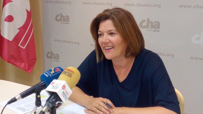 La secretaria general de CHA y diputada en las Cortes de Aragón, Carmen Martínez