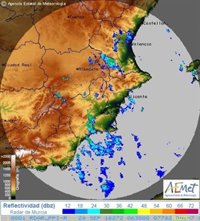 Alerta naranja por lluvias fuertes en el litoral de Alicante y Valencia