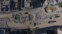La devastación de la ciudad siria de Alepo, vista desde un dron