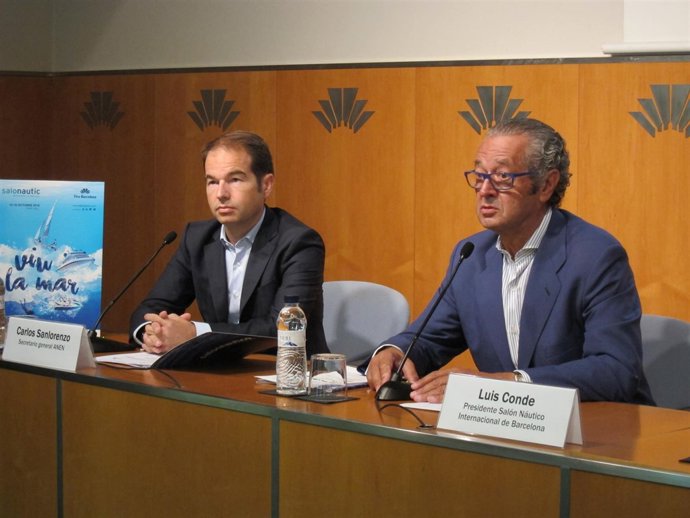 Carlos Sanlorenzo (secr..ANEN) Luis Conde (pte.Salón Náutico Fira de Barcelona)