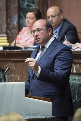 El presidente Pedro Antonio Sánchez en Debate Estado Región en Asamblea