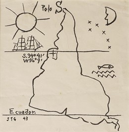 Trabajo del artista Joaquín Torres-García