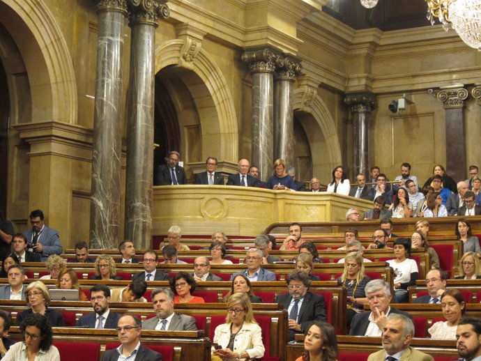 Tribuna de invitados en el Parlament