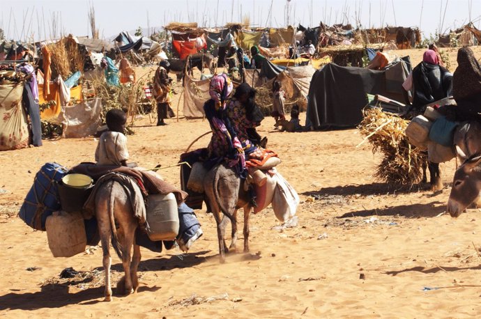 Desplazados por la violencia en Jebel Marra (Sudán)