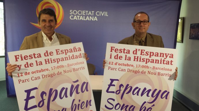 José Domingo y Rafael Arenas, dirigentes de Societat Civil Catalana.