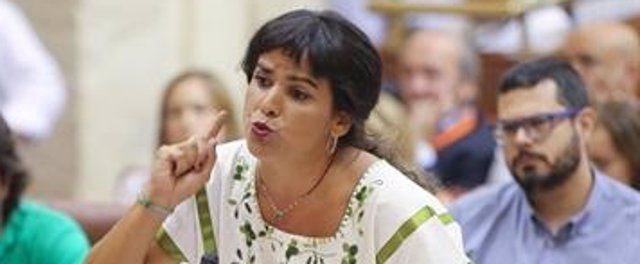 Teresa Rodríguez interviene en el Parlamento andaluz