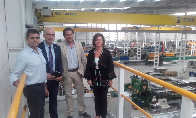 Pérez, Carmona, López Regalón y Ambrosio en la nueva planta de Silos Córdoba