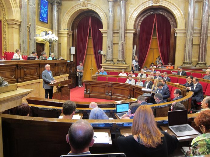 El presidente de SíQueEsPot en el Parlament, Lluís Rabell