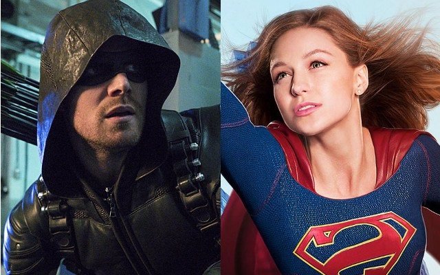 Stephen Amell es Arrow y Melissa Benoist es Supergirl 