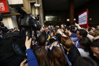 Verónica Pérez abandona la sede del PSOE sin ser recibida por nadie de la Secretaría de Organización