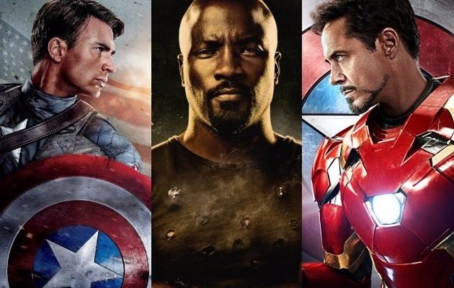 Capitán América, Luke Cage y Iron Man 