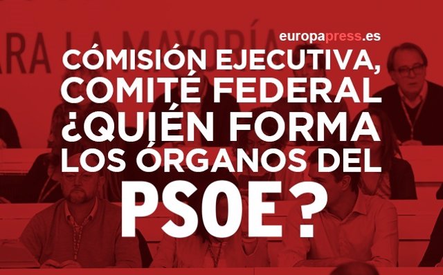 Comisión Ejecutiva, Comité Federal... ¿Quién forma los órganos del PSOE?